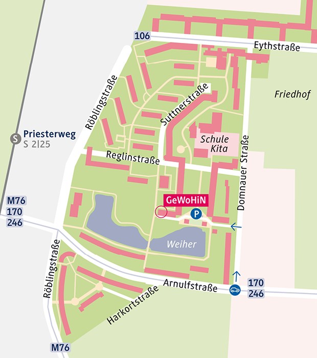 Detail Standorte Karte GeWoHiN