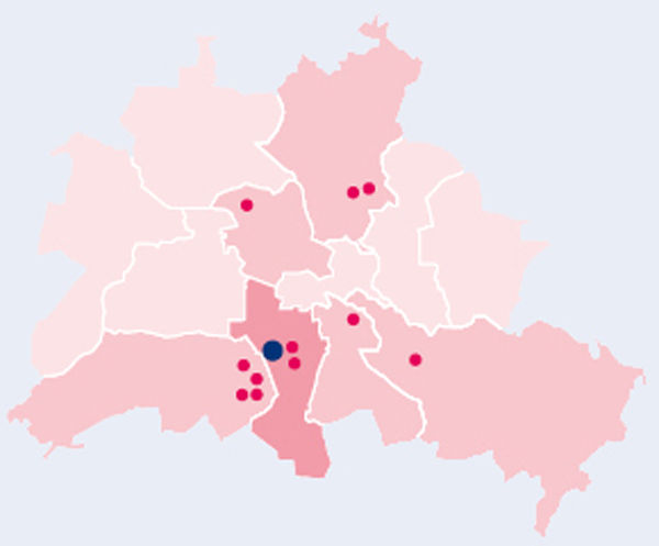 Berlinkarte Standorte Karte Lindenhof